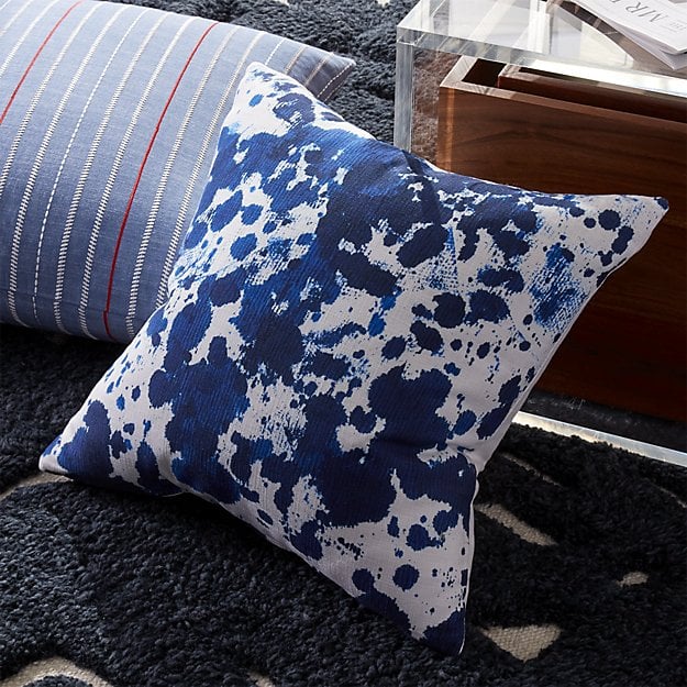 18" Indigo Ink Pillow (50) CB2 Fall 2017 Decor POPSUGAR Home Photo 7