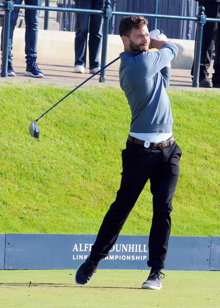 Jamie Dornan Playing Golf in Scotland | Pictures | POPSUGAR Celebrity ...