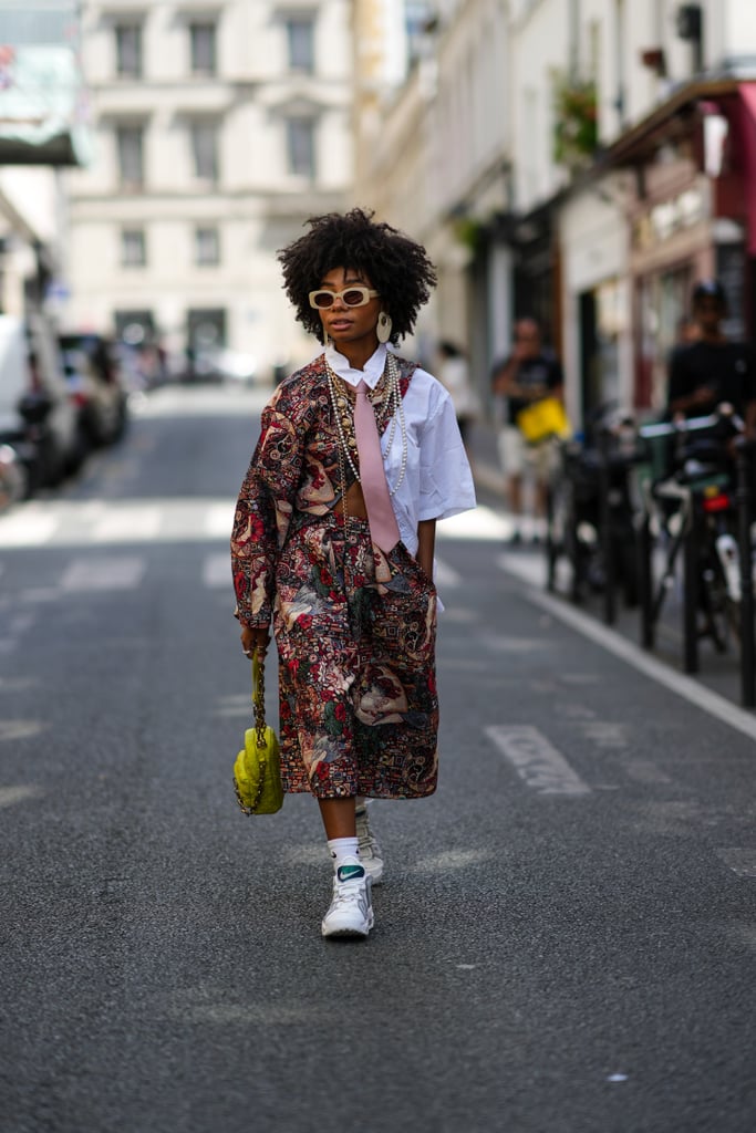 Dress-and-Sneakers Outfits: Stand Out With Loud Prints | How to Wear a ...
