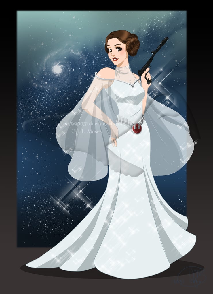 Disney Princess Leia Fan Art POPSUGAR Tech Photo 4