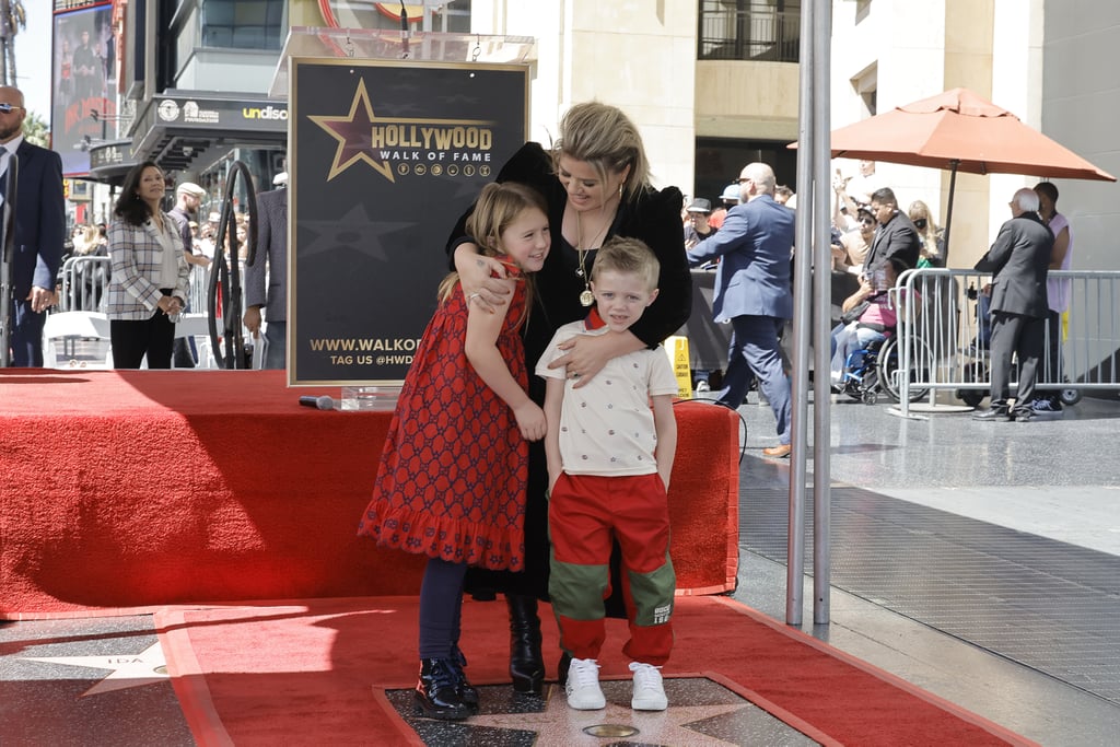 Kelly Clarkson, Her Kids at Hollywood Walk of Fame Ceremony
