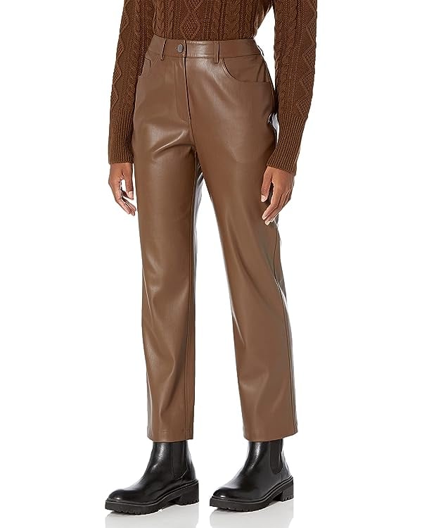 Amazon The Drop Jack Vegan Leather Straight Leg