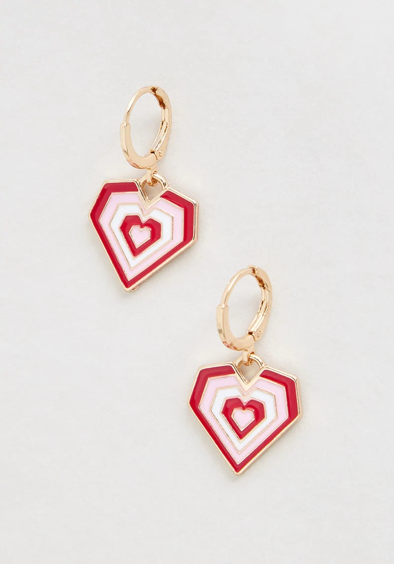 Statement Earrings: Modcloth Super Heart Dangle Earrings
