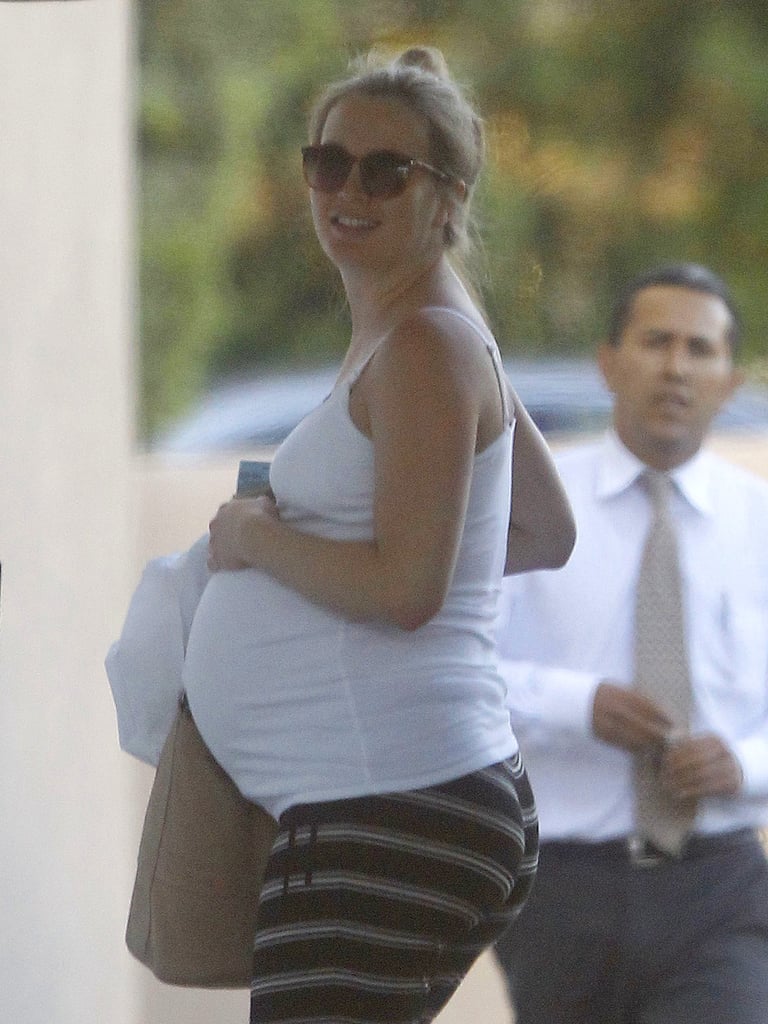 Leighton Meester Baby Bump in LA Pictures