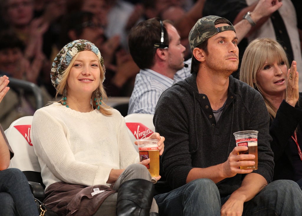 Kate Hudson took in a Lakers game with her brother Oliver in November 2008.