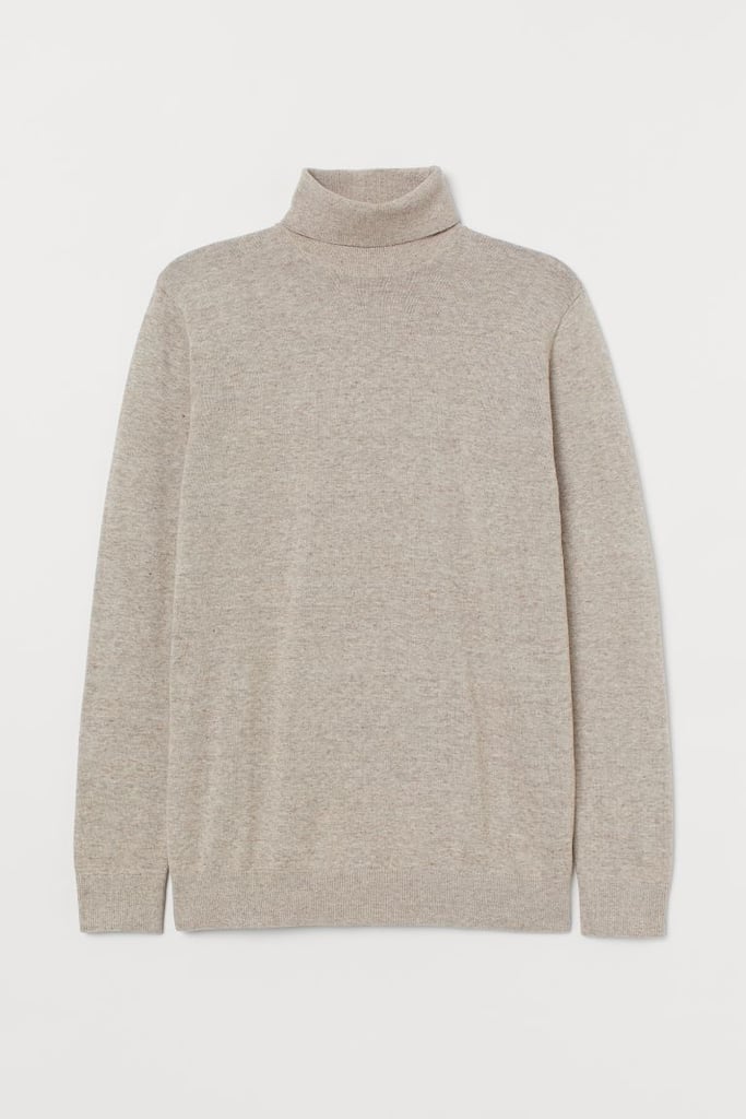 Fine-Knit Turtleneck Sweater