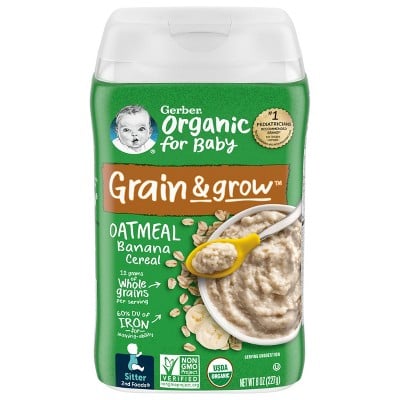 Gerber Organic Banana Baby Cereal