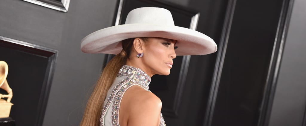 ICYMI, Jennifer Lopez Had 1 Stunning Grammys Dress Hiding Under That Hat