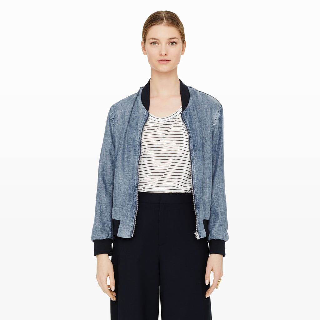 Club Monaco Vilma Denim Bomber ($259)