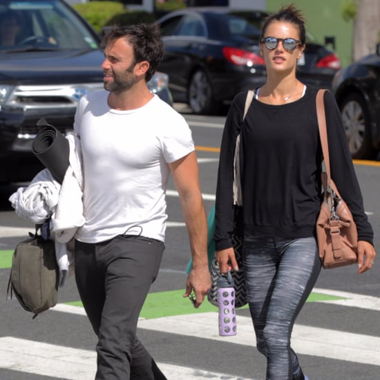 Alessandra Ambrosio and Fiance Go to Yoga October 2015