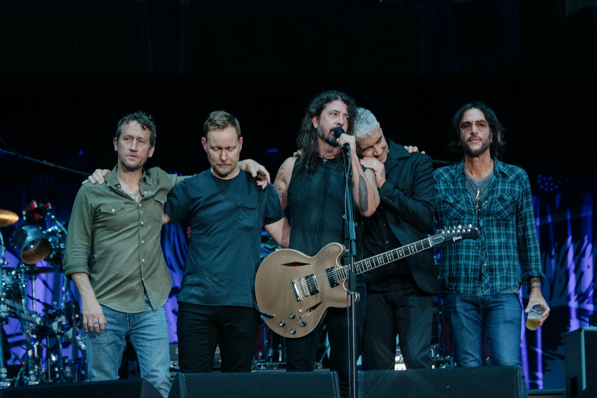 Foo Fighters at The Taylor Hawkins Tribute Concert at Wembley Stadium in London, Sept. 3, 2022. Photo Credit: Oliver Halfin ©2022 All Rights Reserved