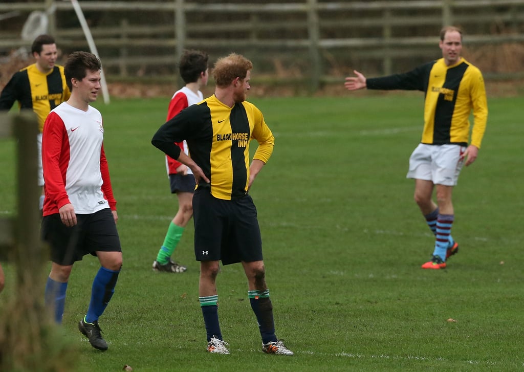 Pictures of Prince William and Prince Harry Playing Sports