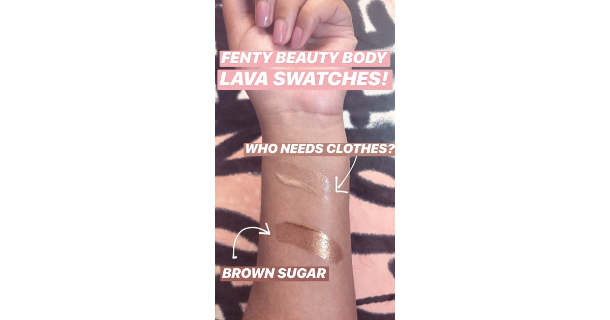 Fenty Beauty Body Lava Swatches See What Fenty Beauty S Body
