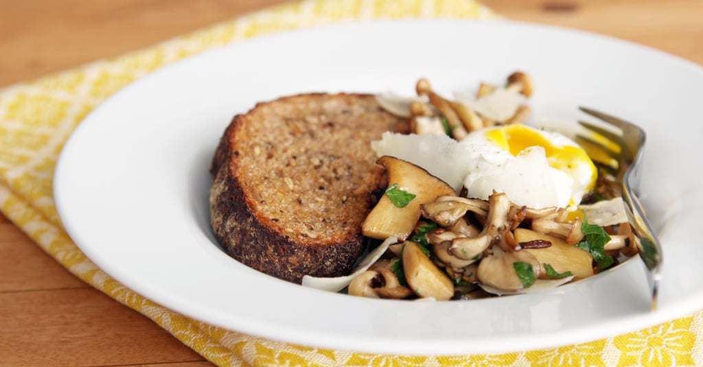 Sautéed Mushrooms With Thyme and Poached Egg