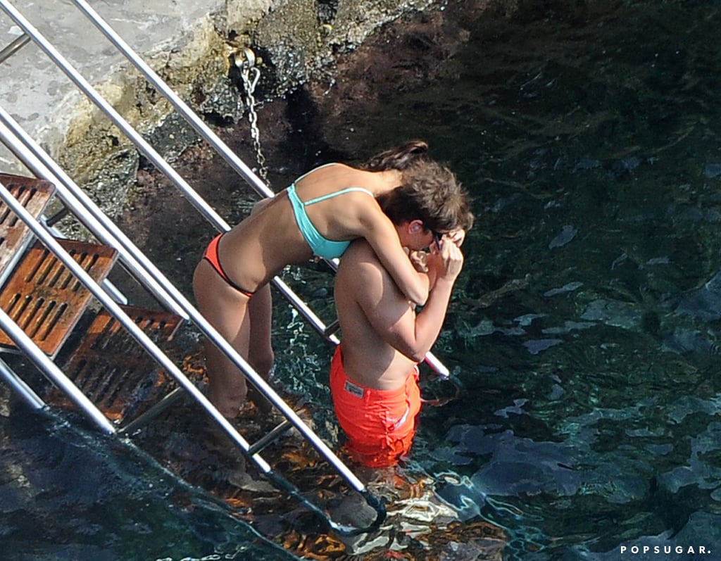 Bradley Cooper and Irina Shayk Beach PDA in Italy Pictures