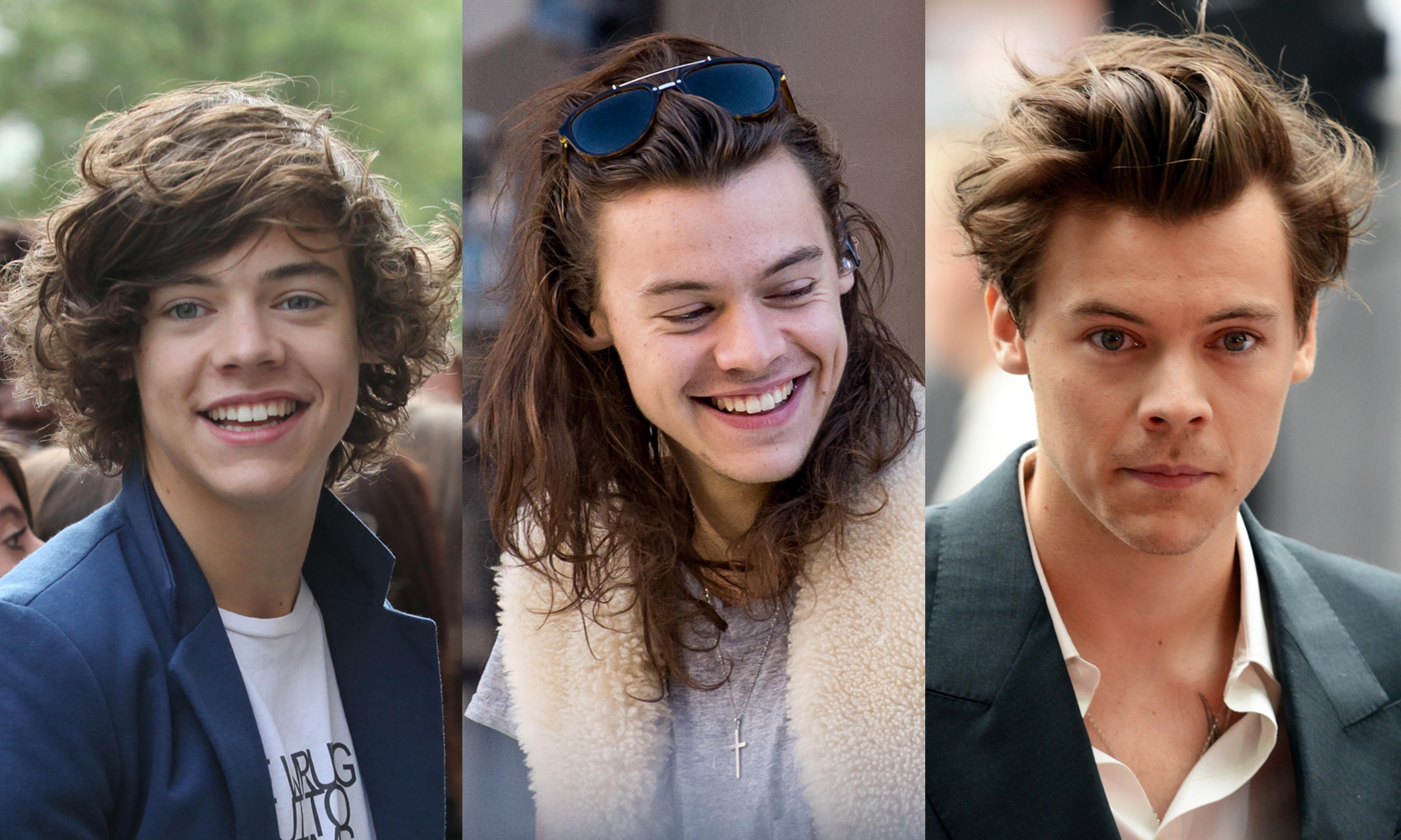 Harry Styles' hair evolution: shaved head, long hair, more