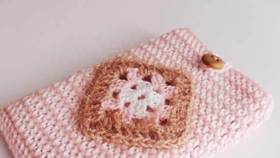 Pink Crochet iPhone Cozy