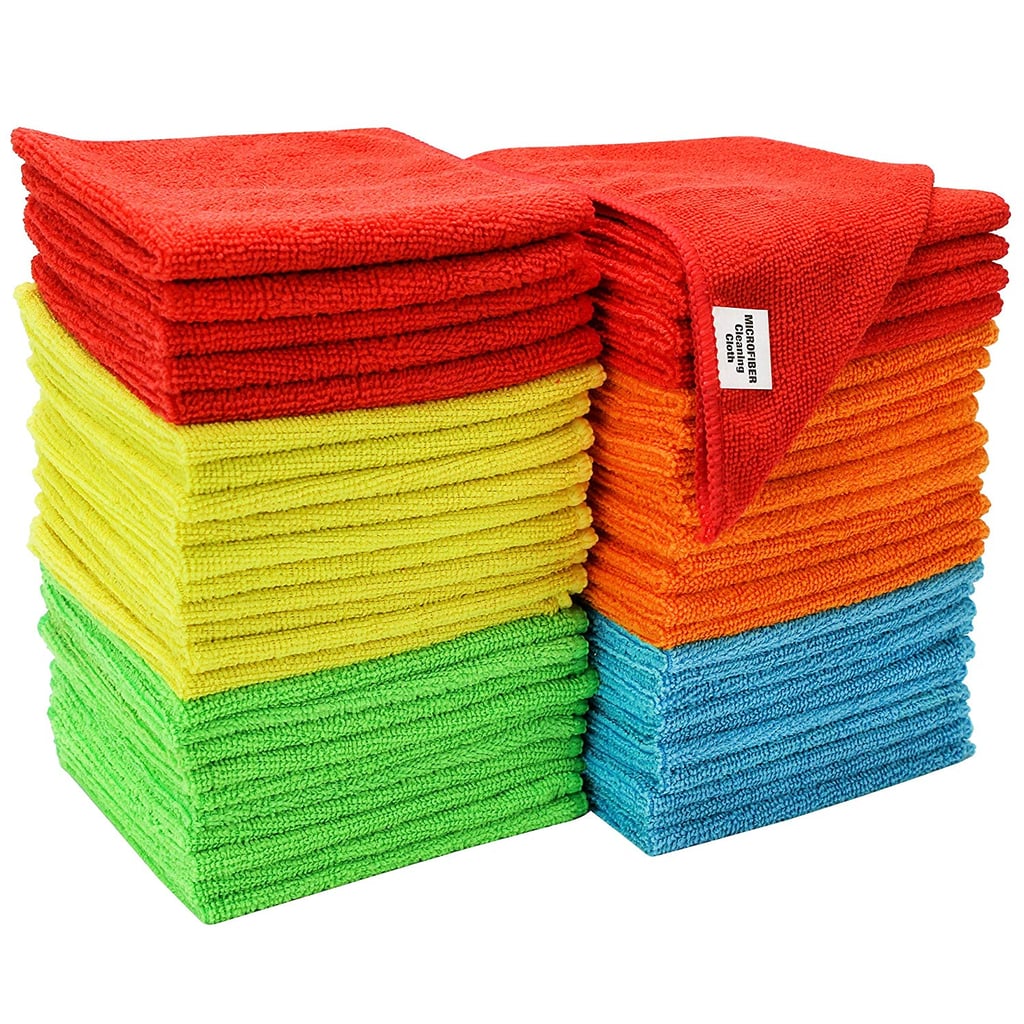 S&T Inc. Assorted 50 Pack Microfiber Cleaning Cloths