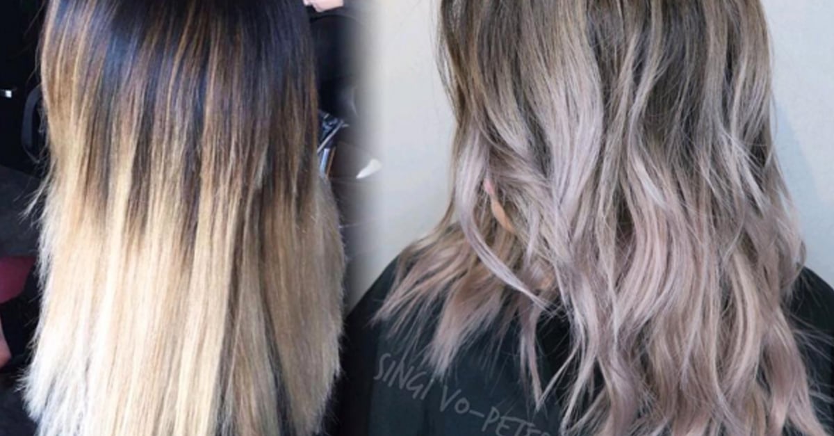 Color melt straight discount hair