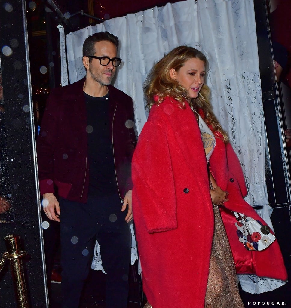 Ryan Reynolds and Blake Lively turned Taylor Swift's birthday party into their own parents' night out on Dec. 13. The parents of three recently stepped out in New York City to celebrate the "Lover" singer's 30th, along with celebrities like Camila Cabello and Halsey. Blake and Ryan have been friends with Taylor for years, and their oldest daughter, James, was even featured on Taylor's "Gorgeous" track.
Blake and Ryan have kept a pretty low profile since welcoming their third daughter earlier this year, so their couple's outing is a welcome surprise. Ryan is currently busy promoting his films 6 Underground and Free Guy, and fans can expect Blake to do the same before her movie The Rhythm Section hits theaters next month. Hopefully, that means plenty more cute red carpet moments too! Check out photos of their NYC evening ahead.

    Related:

            
            
                                    
                            

            Ryan Reynolds Had the Sweetest Response to Meeting Mariah Carey and Her Kids