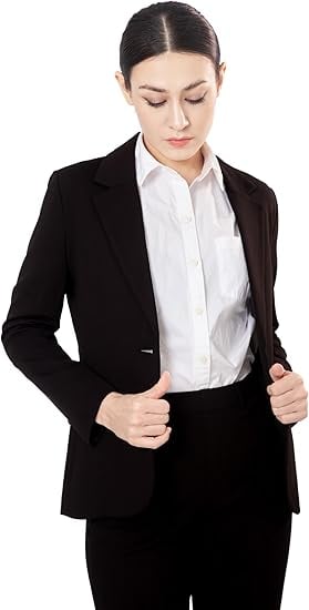 Marycrafts Business Blazer Pant Suit Set