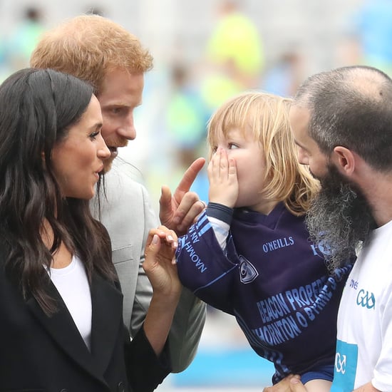 Kid Touching Meghan Markle's Hair in Ireland