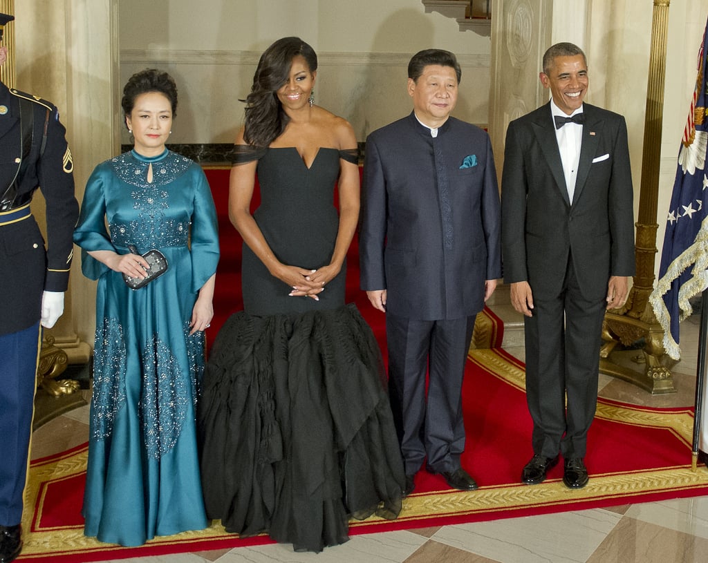 Michelle Obama's Black Dress at State Dinner