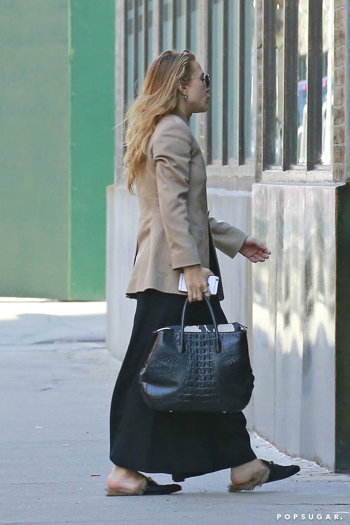 Mary-Kate Wore a Loose but Elevated Outfit While Out in NYC