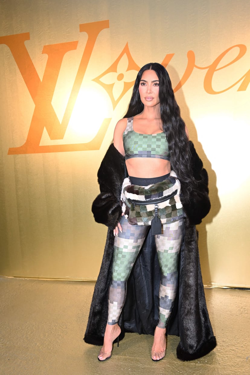 Kim Kardashian at the Louis Vuitton Mens Spring 2024 Show