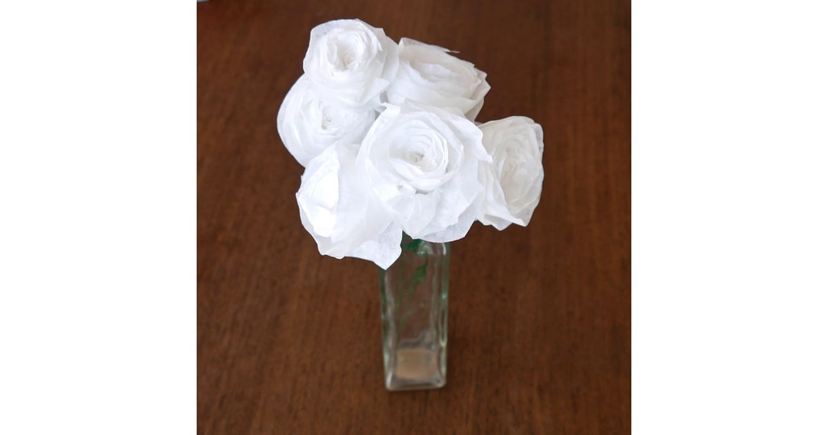 DIY Coffee Filter Roses POPSUGAR Smart Living