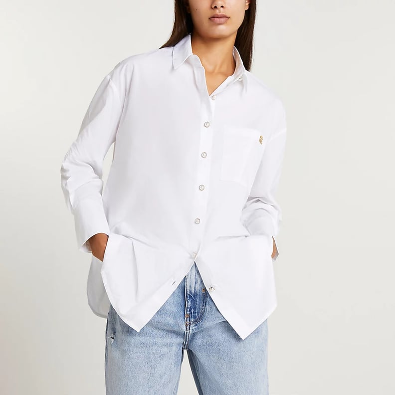 A Closet Staple: River Island White Oversized Shirt