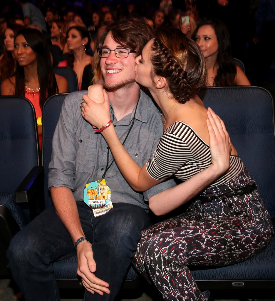 Shailene Woodley Kissing Her Brother, Tanner