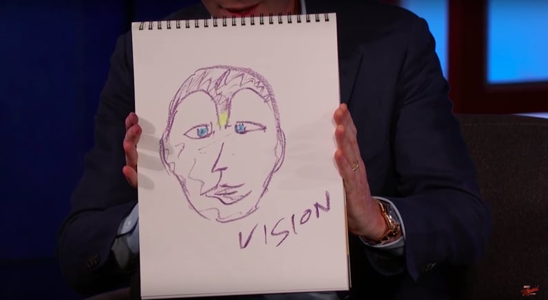 Paul Bettany's Drawing of Vision