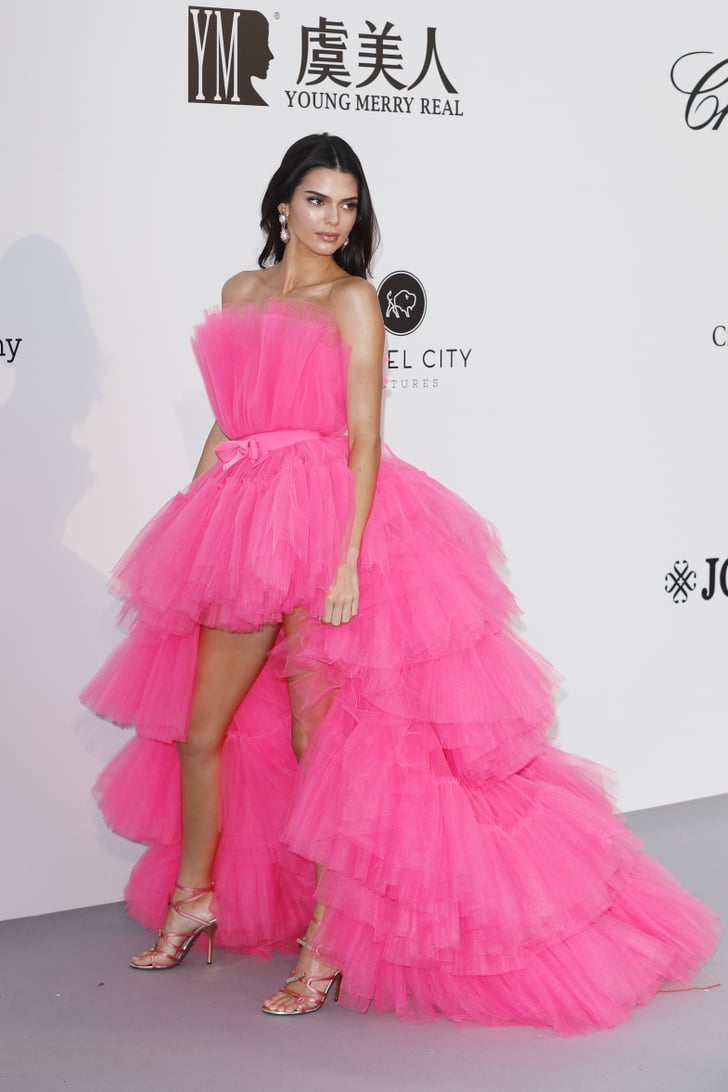 Kendall Jenner Giambattista Valli Pink Dress At Cannes 2019 Popsugar Fashion Photo 32 1723