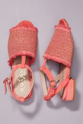 Ouigal Woven Raffia Sandals