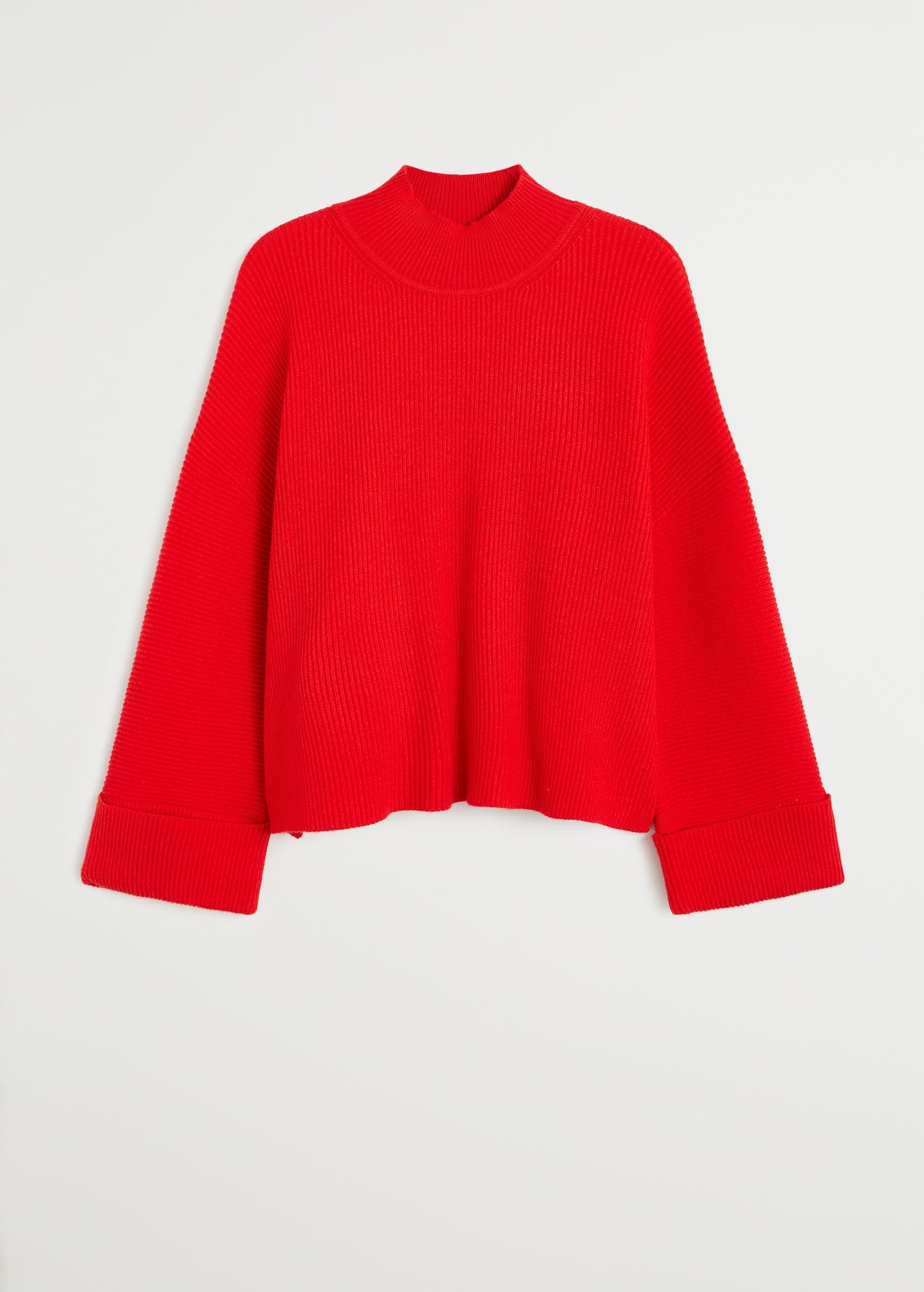 mango ribbed knit sweater