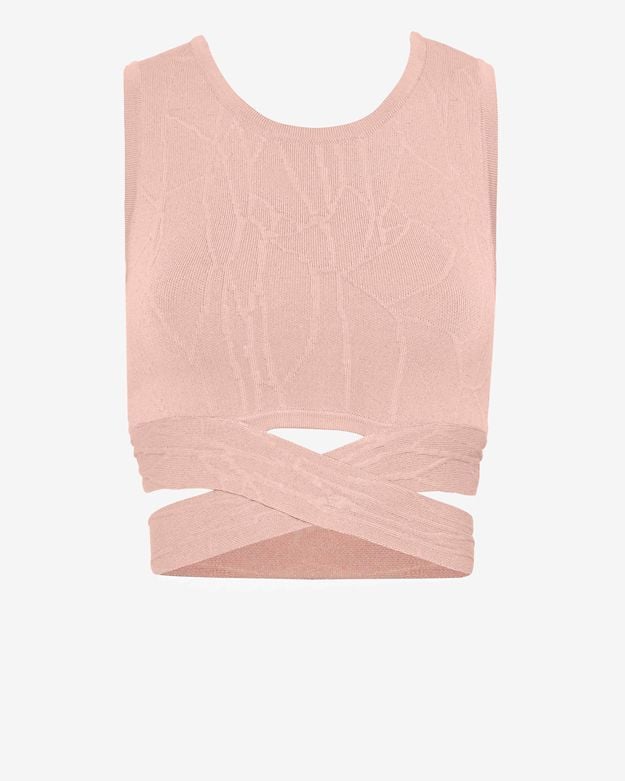 Jonathan Simkhai Crossover Knit Crop Top ($339)