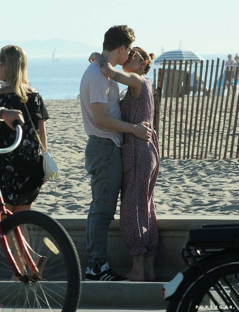 Halsey and Evan Peters Showing PDA on a Beach Date in LA