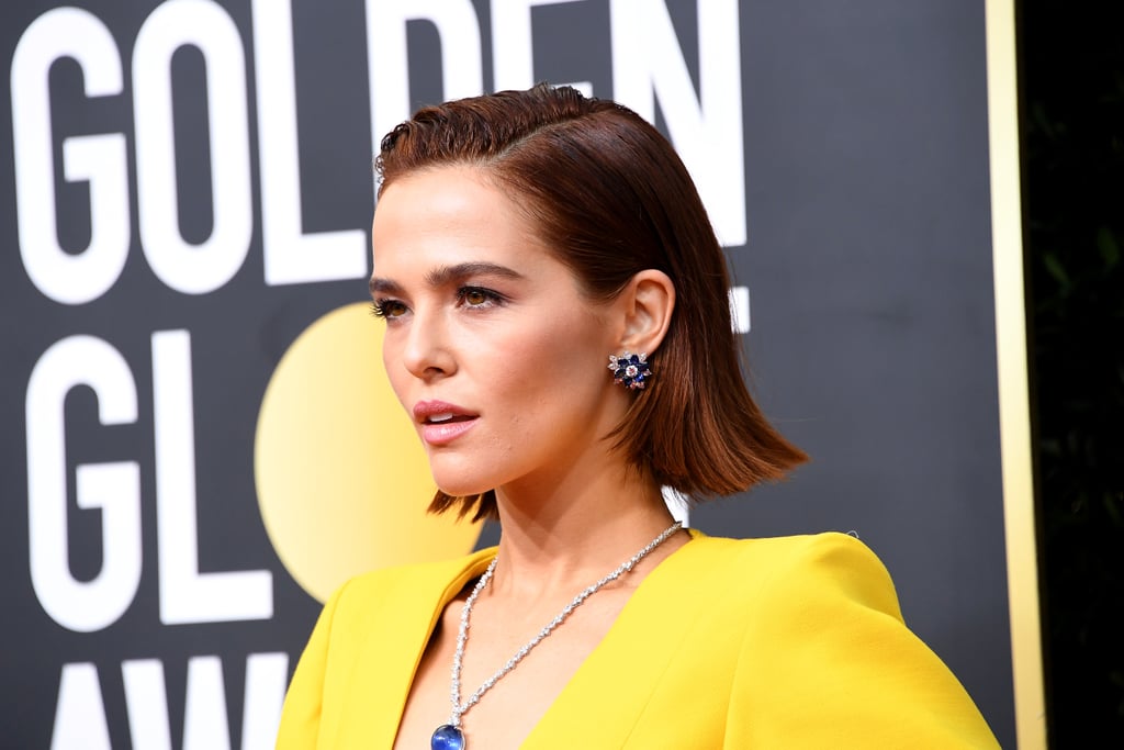 Zoey Deutch's Titanic Necklace at the Golden Globes