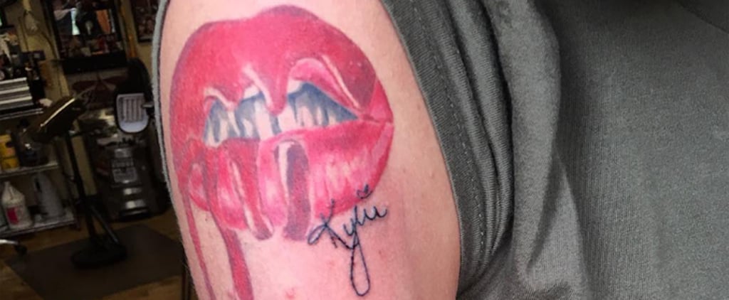 Kylie Jenner Fan's Glosses Tattoo