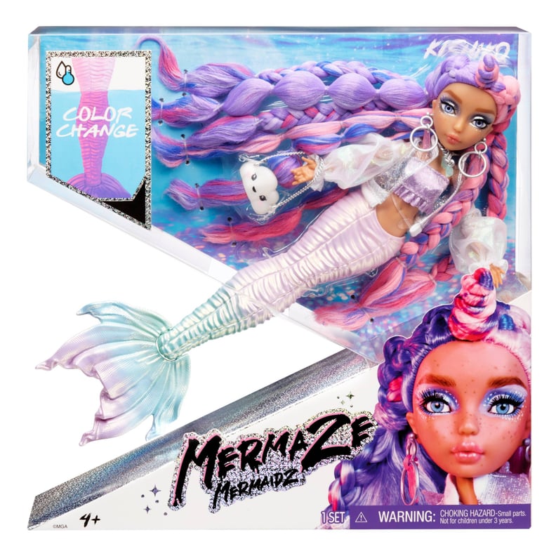 A Dress-Up Doll: Mermaze Mermaidz Color Change Kishiko Mermaid Fashion Doll with Accessories