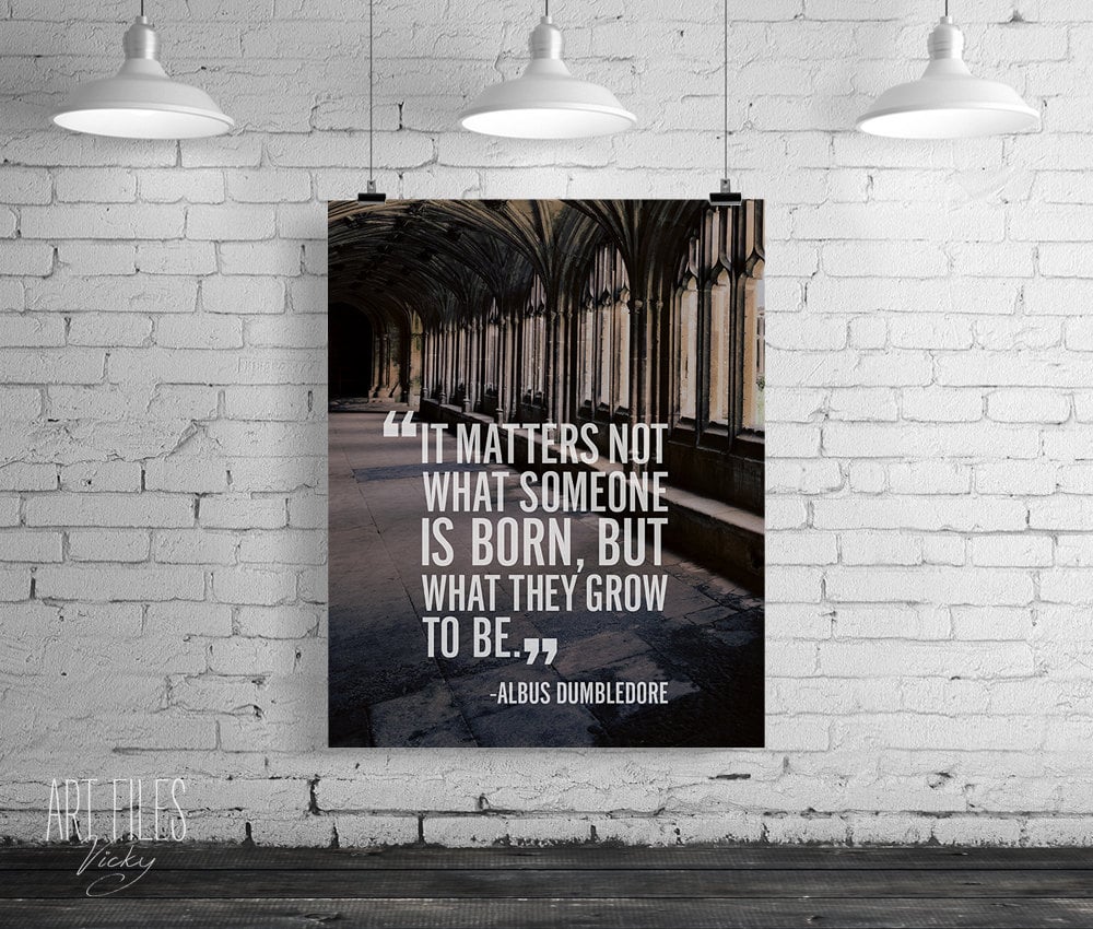 Need a reminder to be awesome? Stick this printable art piece ($5) on your wall. After all, Dumbledore is full of valuable wisdom!