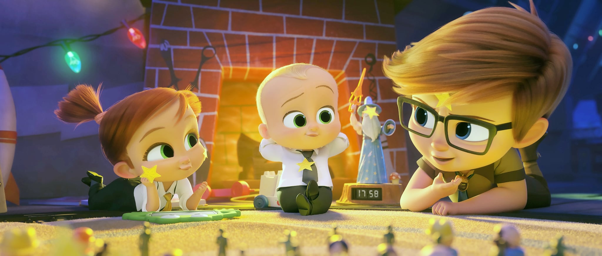 THE BOSS BABY: FAMILY BUSINESS, (aka THE BOSS BABY 2), from left: Tina Templeton (voice: Amy Sedaris), Theodoure Templeton (voice: Alec Baldwin), Tim Templeton (voice: James Marsden), 2021.  Universal Pictures / courtesy Everett Collection