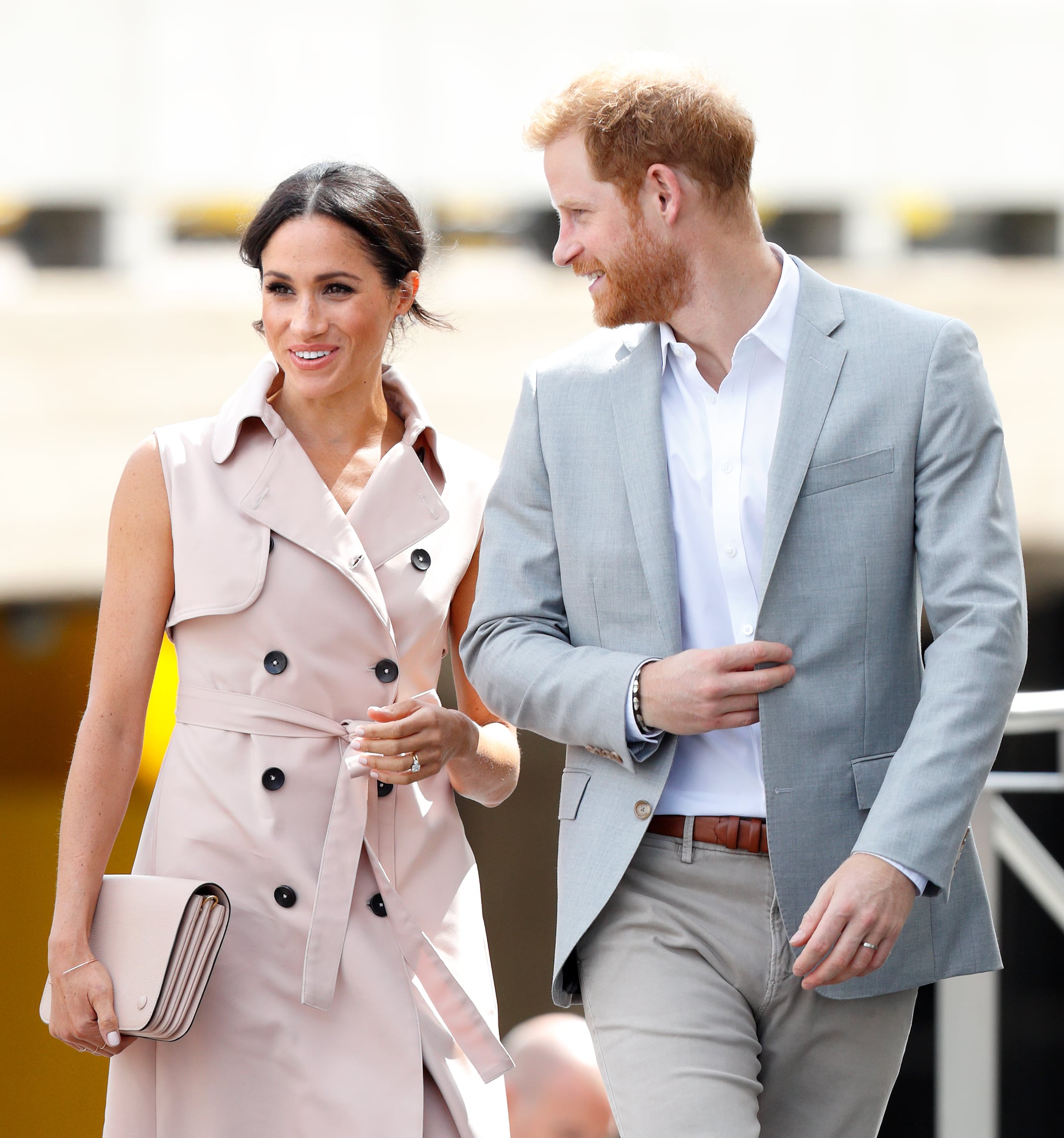 LONDON, UNITED KINGDOM - JULY 17: (EMBARGOED FOR PUBLICATION IN UK NEWSPAPERS UNTIL 24 HOURS AFTER CREATE DATE AND TIME) Meghan, Duchess of Sussex and Prince Harry, Duke of Sussex visits The Nelson Mandela Centenary Exhibition at the Southbank Centre on July 17, 2018 in London, England. The exhibition explores the life and times of Nelson Mandela and marks the centenary of his birth. (Photo by Max Mumby/Indigo/Getty Images)