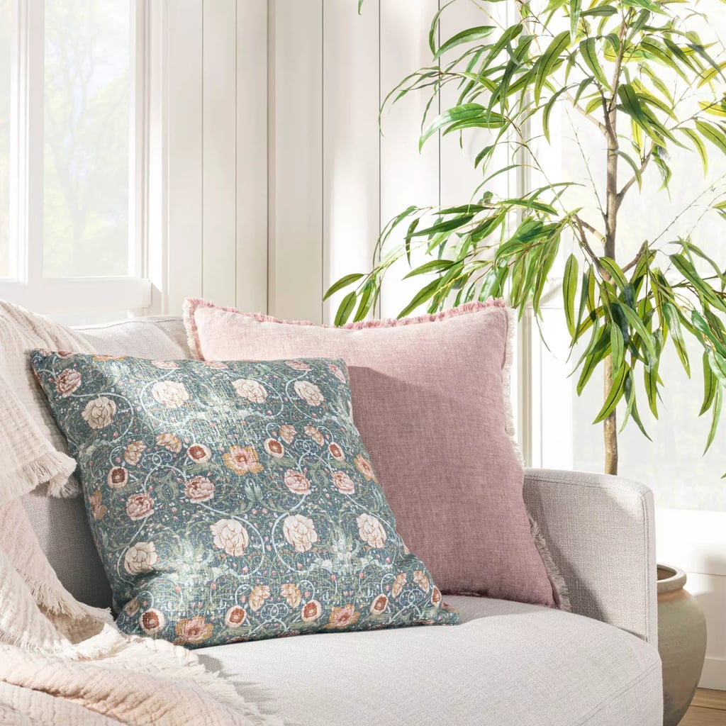 Floral Printed Throw Pillow