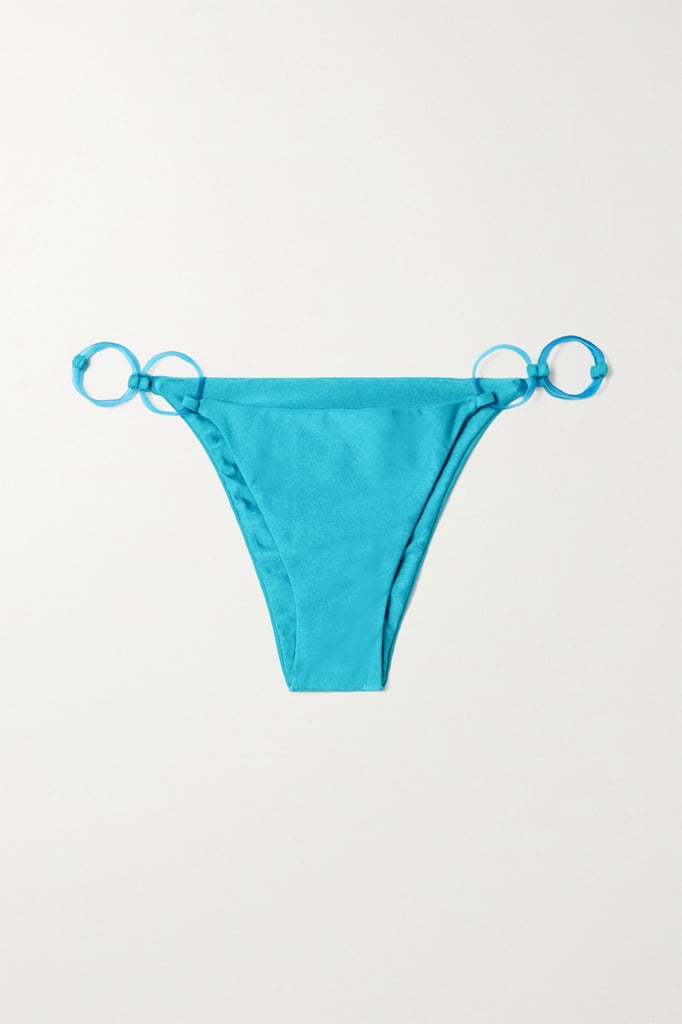 Cult Gaia Turquoise Zoey Embellished Bikini Briefs