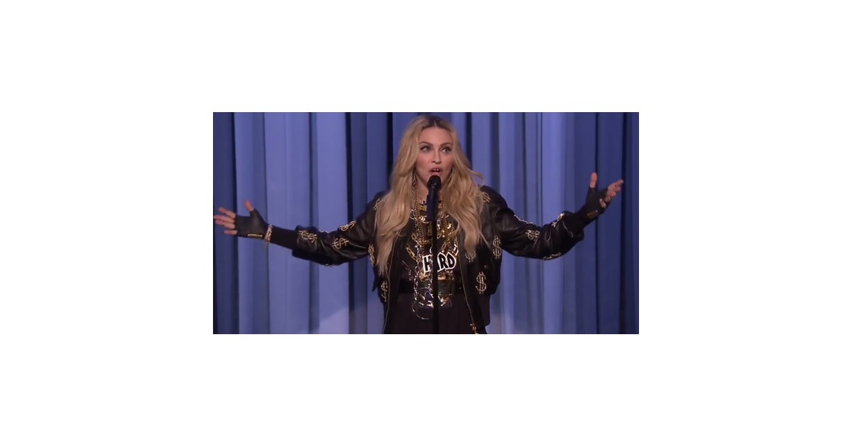 Madonna's StandUp Comedy on The Tonight Show Video POPSUGAR Celebrity