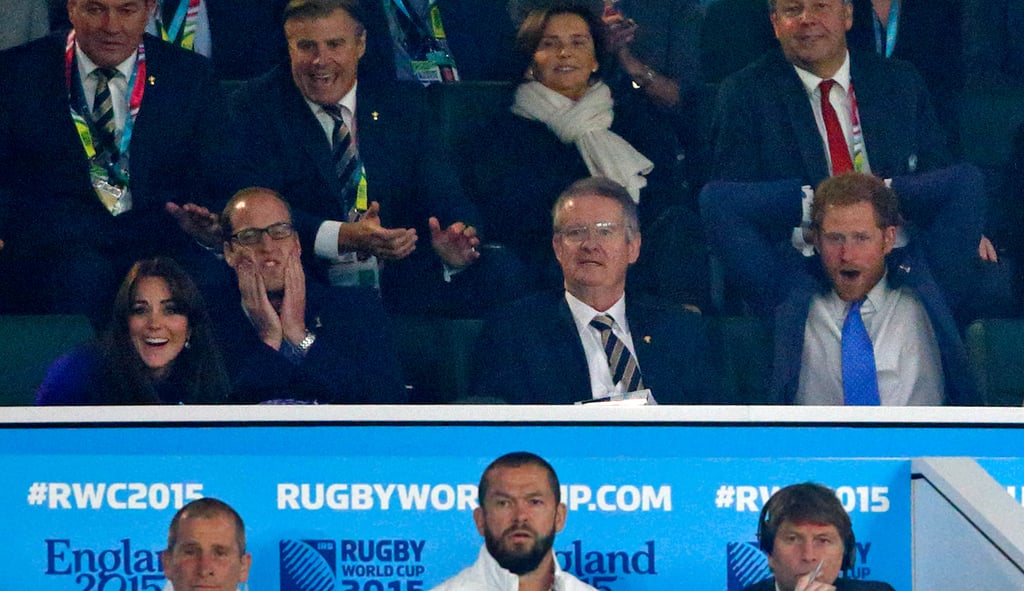 Prince William and Kate Middleton at Rugby World Cup 2015
