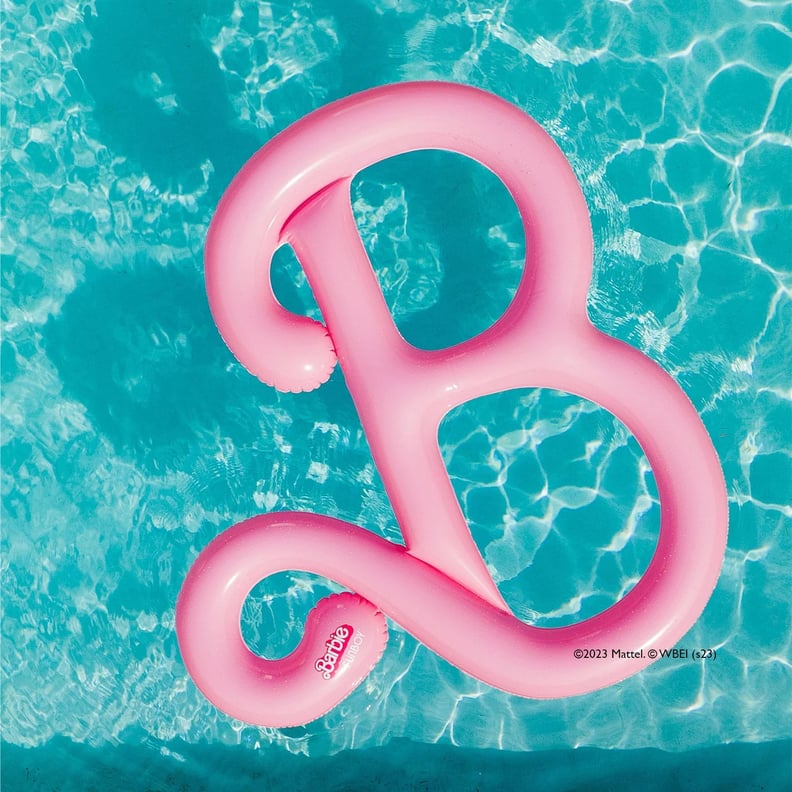 A Barbie-Inspired "B"-Shaped Pool Float