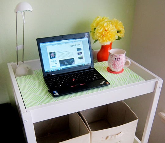 Upcycle Your Changing Table Into a Minidesk